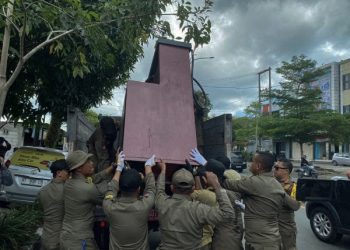 Mulai Bergerak,Belasan Pom Mini Illegal Di Balikpapan Di Tertibkan