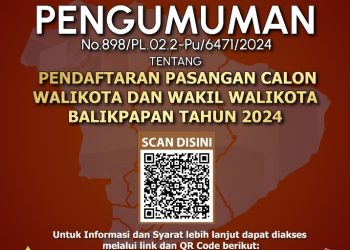 Catat!!!!Berikut Adalah Jadwal Pendaftaran Calon Walikota Dan Wakil Walikota Balikpapan 2024