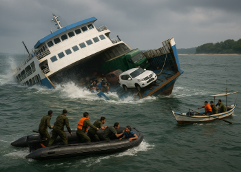 Kepanikan Mewarnai Tenggelamnya Kapal Feri Tujuan Balikpapan – Penajam