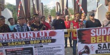33 Bulan Tak Dibayar, Pemasok Lokal Blokade Akses Bendungan Sepaku Semoi